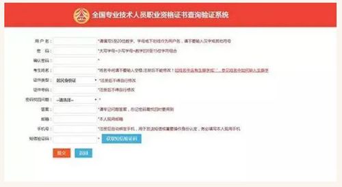 全國專業技術人員職業資格證書查詢驗證系統使用指南